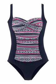 Ethnic Print One-piece Swimsuit