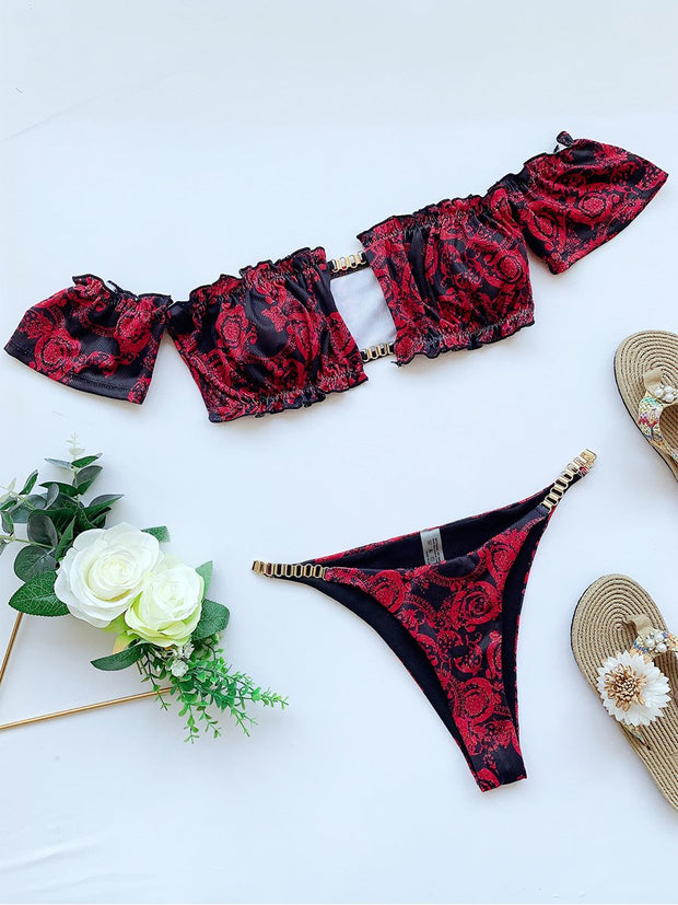 Vintage Printed Bikini